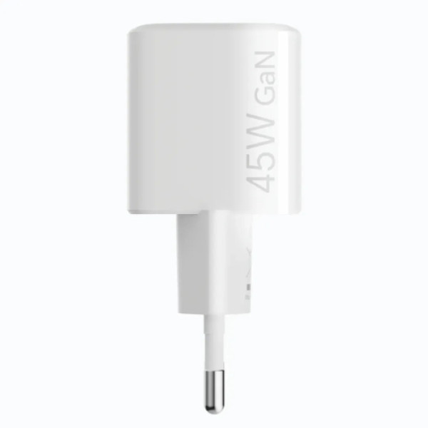 HONOR Choice GaN kućni punjač super charge 45W + kabl Type C na Type C Beli