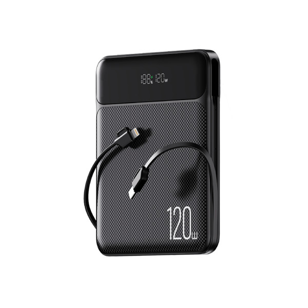 Power Bank Moxom Utopia MX-PB180 120W Super fast charging 20000mAh crni