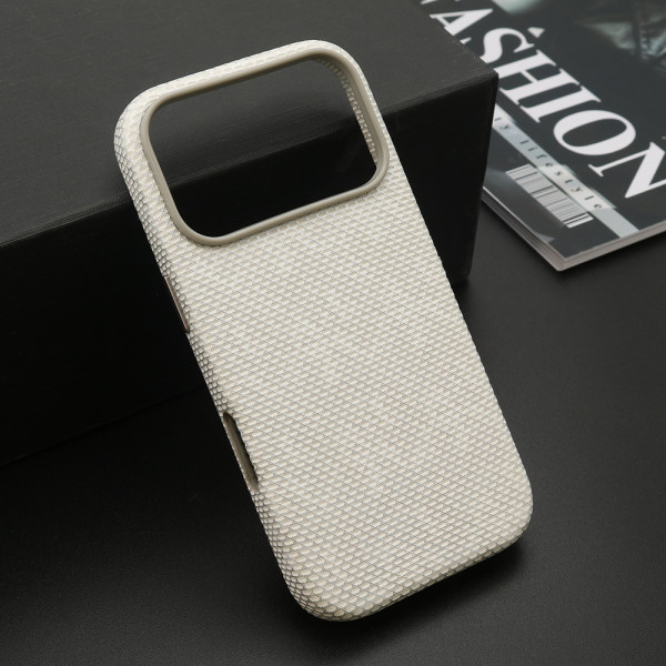 Futrola WOVEN TOUCH MagSafe za iPhone 17 Pro (6.3)/iPhone 18 Pro (6.3) bela