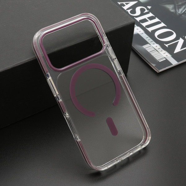 Futrola COLOR CLEAR MagSafe za iPhone 17 Pro (6.3)/iPhone 18 Pro (6.3) ljubicasta