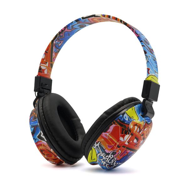Slusalice Bluetooth Graffiti style BK-21 crne