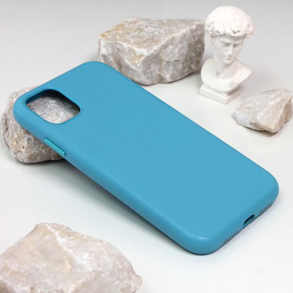 Torbica Beautiful Shine Leather iPhone 11 6.1 svetlo plava