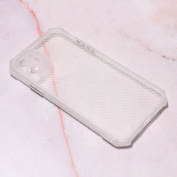 Torbica Carbon Crystal za iPhone 11 6.1 bela