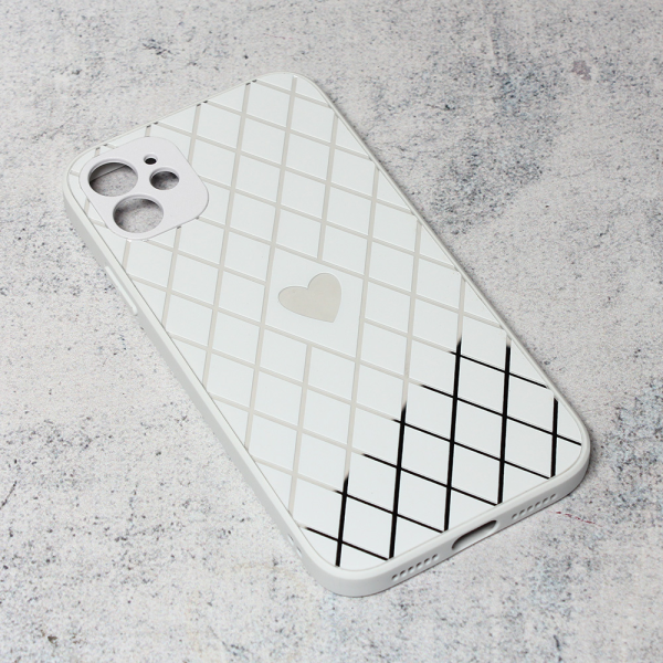 Torbica Diamond Heart za iPhone 11 6.1 bela