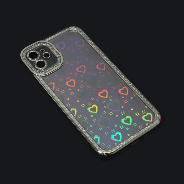 Torbica Heart IMD za iPhone 11 6.1 srebrna