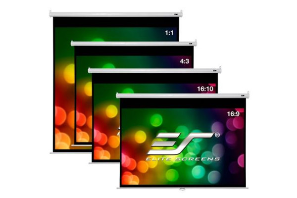 Projektor platno ELITE SCREENS zidno1:1213x213belo