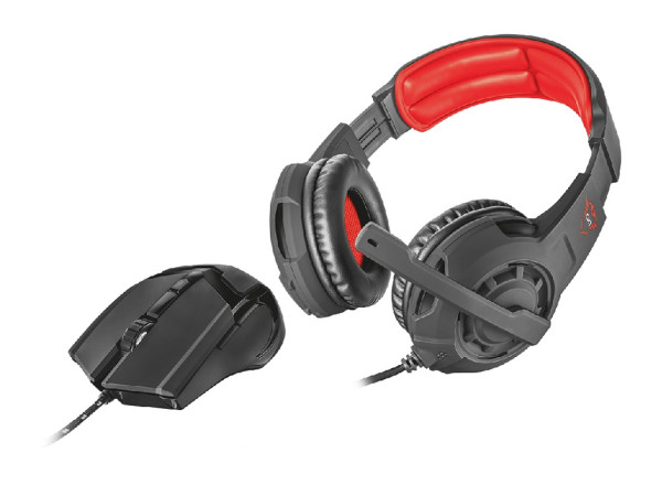 Slušalice+miš TRUST GXT 784 žične/gaming set/crna