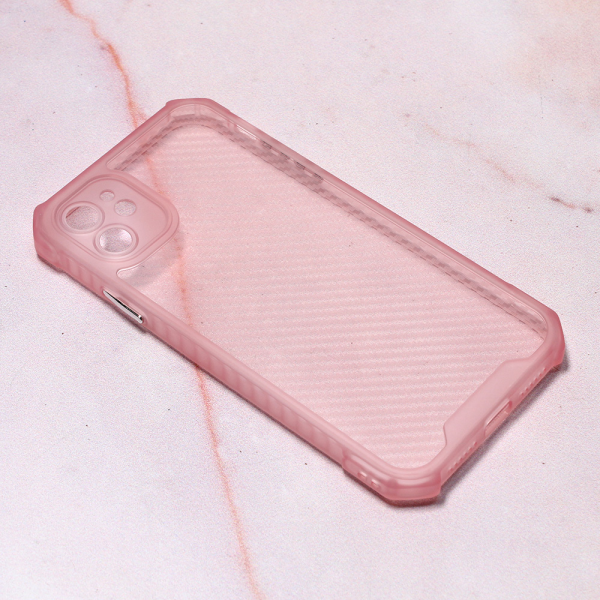 Torbica Carbon Crystal za iPhone 11 6.1 pink