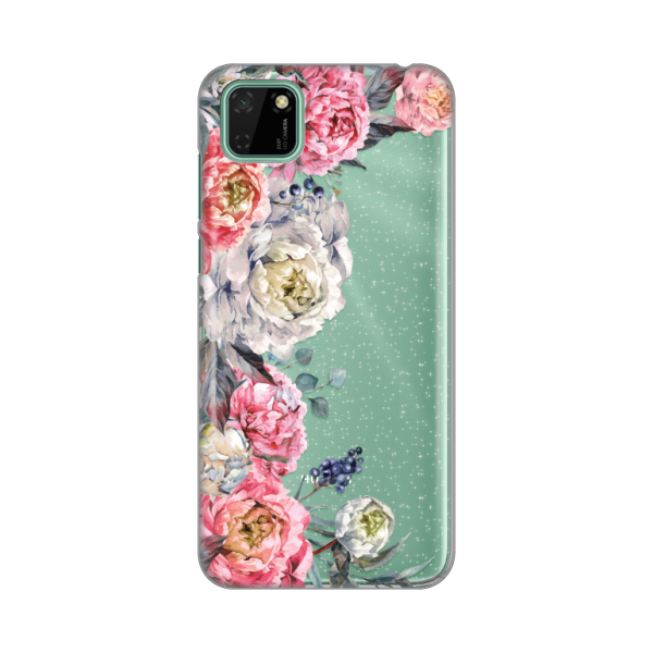 Torbica Silikonska Print Skin Diamond za Huawei Y5p/Honor 9S  Pink Peonies