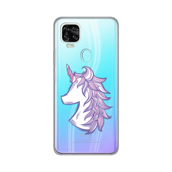 Torbica Silikonska Print Skin za A1 Alpha 20+ Purple Unicorn