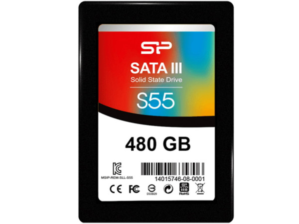 SSD SILICON POWER Slim S55 480GB/2.5''/SATA 3/crna