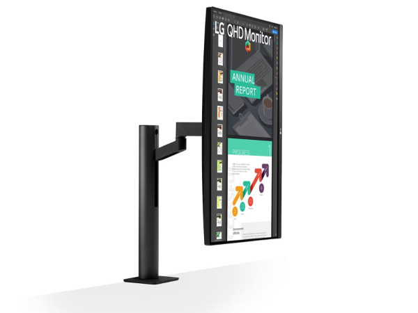 Monitor LG ERGO 27QN880-B 27'' IPS 2560x1440 75Hz 5ms GtG HDMIx2,DP,USB Freesync VESA pivot,visina