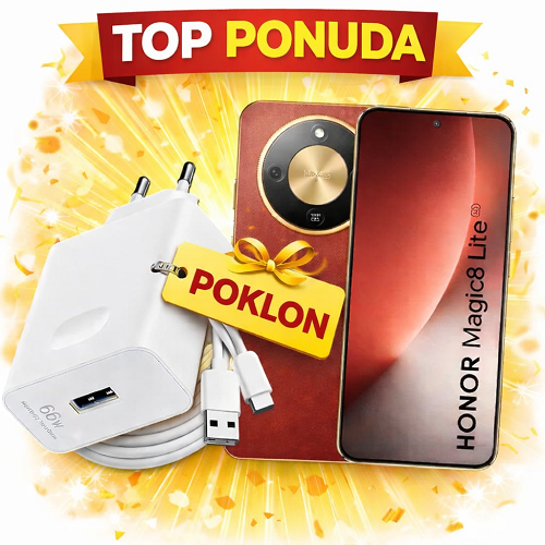 Akcija Honor Magic 8 Lite 8GB/256GB Bordo + POKLON