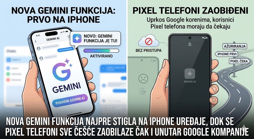 Nova Gemini funkcija najpre stigla na iPhone