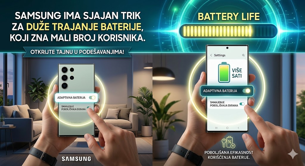 Samsung ima trik za duže trajanje baterije
