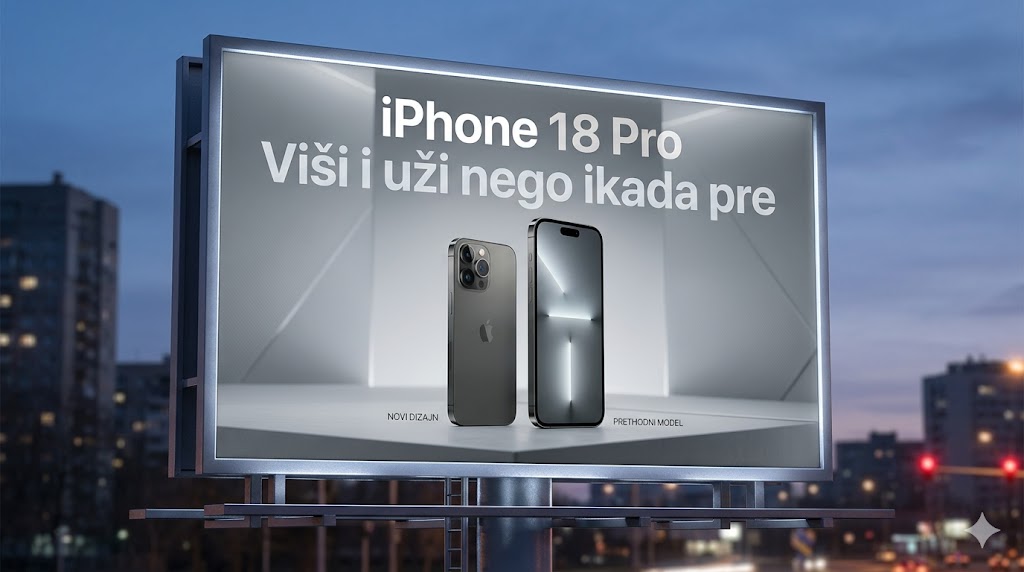 iPhone 18 Pro mogao bi da stigne sa višim i užim dizajnom