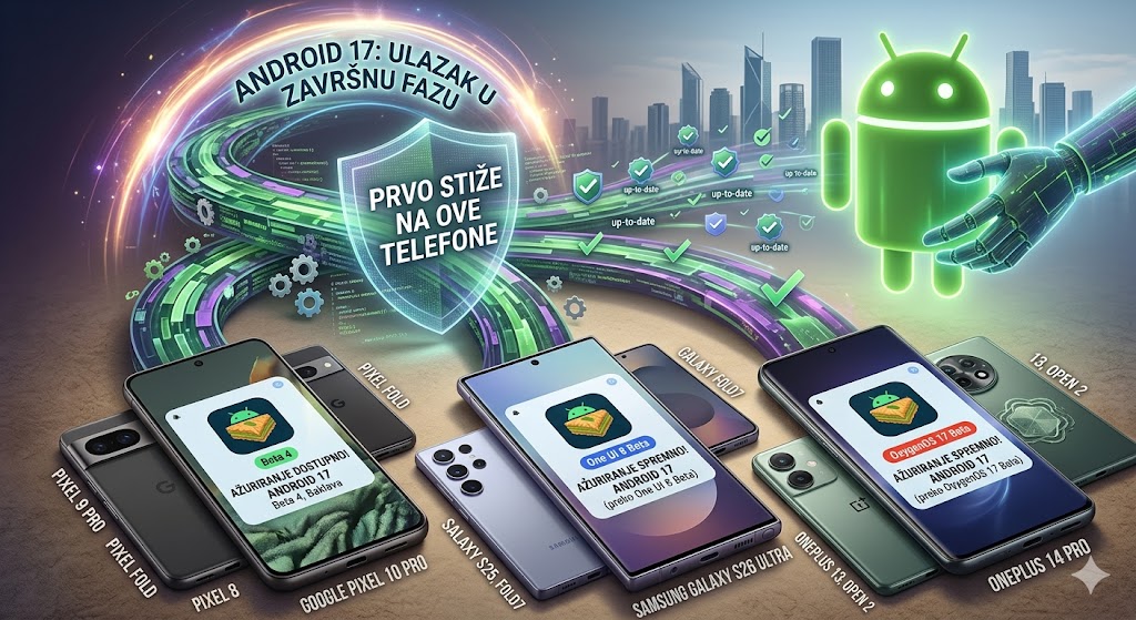 Prvi telefoni koji će dobiti Android 17 su već poznati