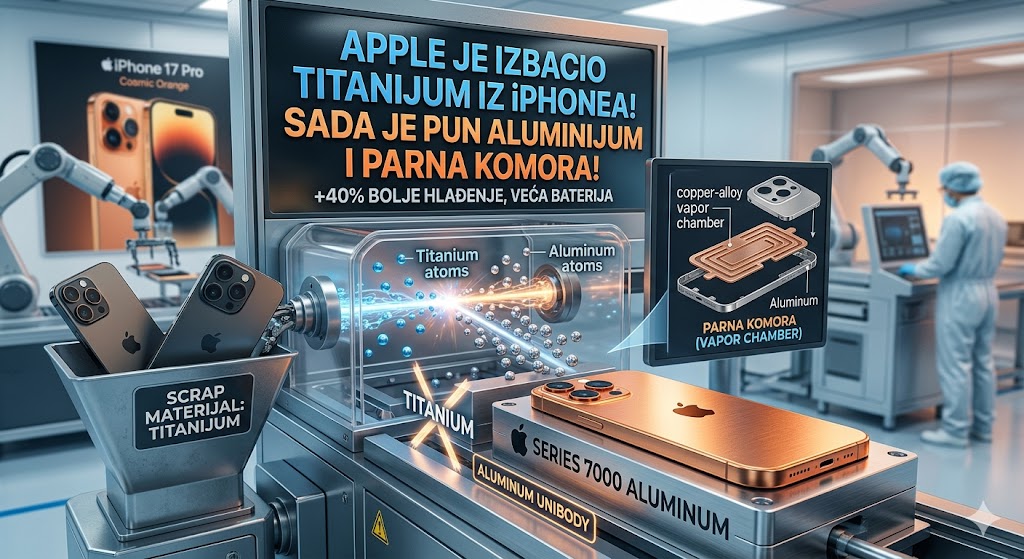 Apple izbacio titanijum iz iPhone 